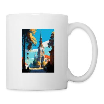 Bialystok Pologne Vintage voyage affiche Souvenir - Mug blanc - blanc - Droite