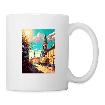 Kielce Pologne Vintage voyage affiche WPA Souvenir - Mug blanc - blanc - Droite