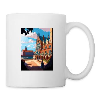 Torun Pologne Affiche de voyage vintage WPA Souvenir - Mug blanc - blanc - Droite