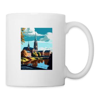 Uppsala Sweden Vintage Travel Poster WPA Souvenir - Mug - white - Right
