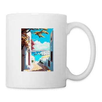 Paros Greece Decoration Vintage Travel Poster WPA - Mug - white - Right