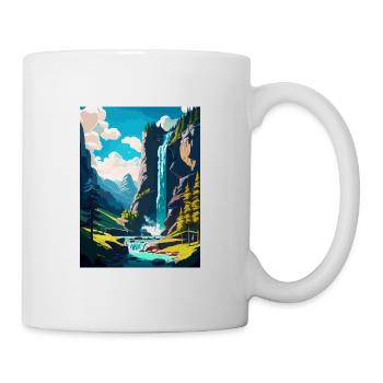 Trummelbach Falls Switzerland Travel Poster - Mug - white - Right