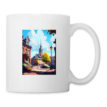 Lund Sweden Vintage Travel Poster WPA Souvenir - Mug - white - Right