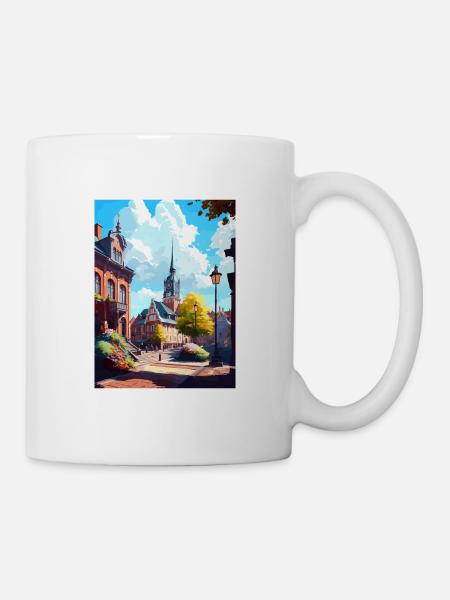 Lund Schweden Vintage Reiseposter WPA Souvenir - Tasse - Weiß