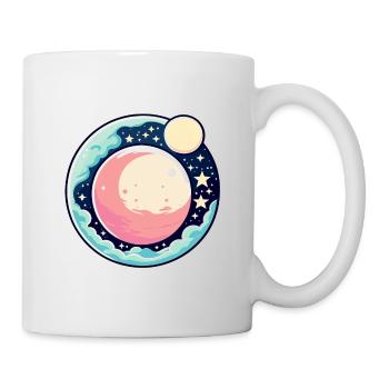 Moon Landscape Illustration - Mug - white - Right