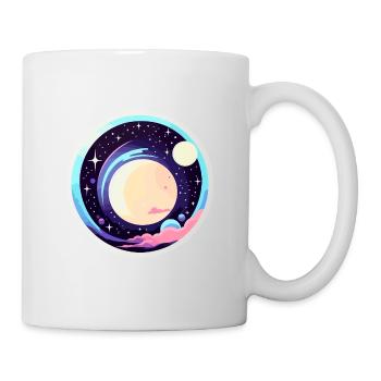 Moon Landscape Illustration - Mug - white - Right