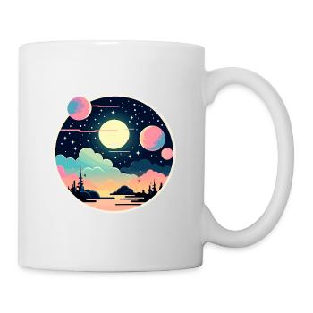 Moon Landscape Illustration - Mug - white - Right