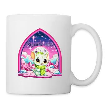 Kleiner Drache - Knuddel mich (Green Edition) - Tasse - Weiß - Rechts