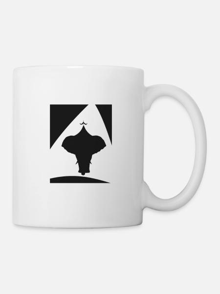 Elefant Circus Akrobatik - Tasse - Weiß