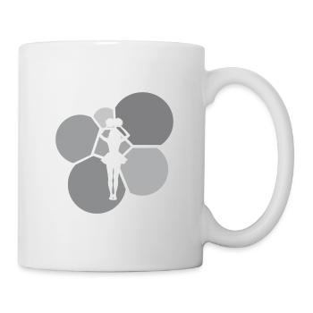 Girlie Mädchen Bommel - Tasse - Weiß - Rechts
