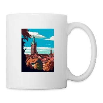 Freiburg Im Breisgau Germany Vintage Travel Poster - Mug - white - Right
