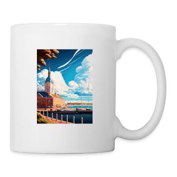 Jonköping Suède Vintage voyage affiche Souvenir - Mug blanc - blanc - Droite
