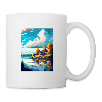 Umea Suède Vintage voyage affiche WPA Souvenir - Mug blanc - blanc - Droite