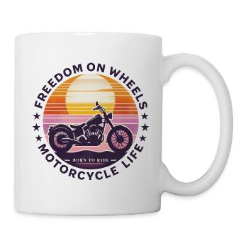 Retro Sunset Biker Spirit Tee - Mug - white - Right