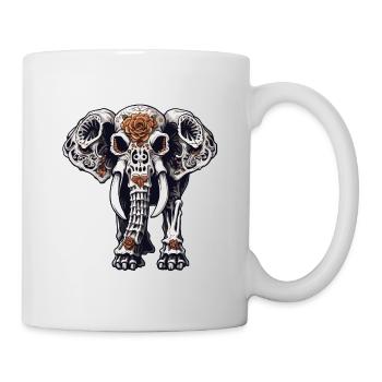 La Catrina / Tattoo / Mexico / Animal / Elephant - Mug - white - Right