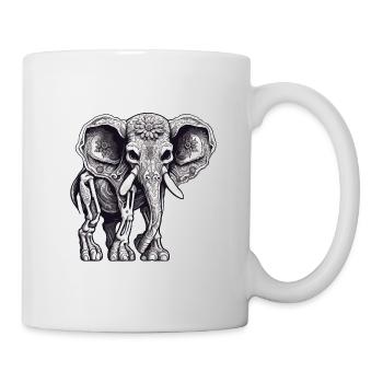 La Catrina / Tattoo / Mexico / Animal / Elephant - Mug - white - Right