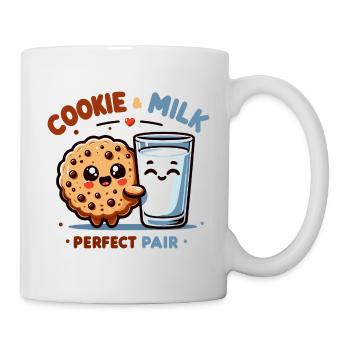 Cookies and a glass of milk, the perfect duo - Mug - white - Right