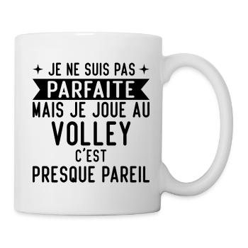 Je Ne Suis Pas Parfaite Mais Je Joue Au Volley - Mug blanc - blanc - Droite