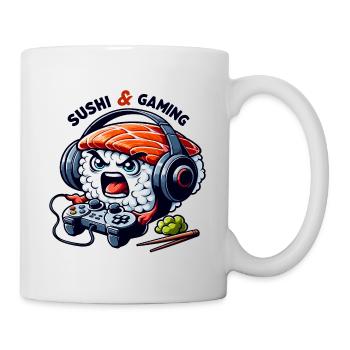 Sushi Videospiele spielen - Tasse - Weiß - Rechts
