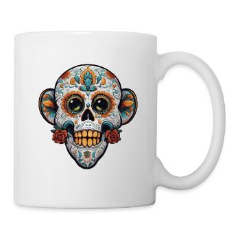 La Catrina/ Tattoo / Mexico / Animal / Monkey - Mug - white - Right