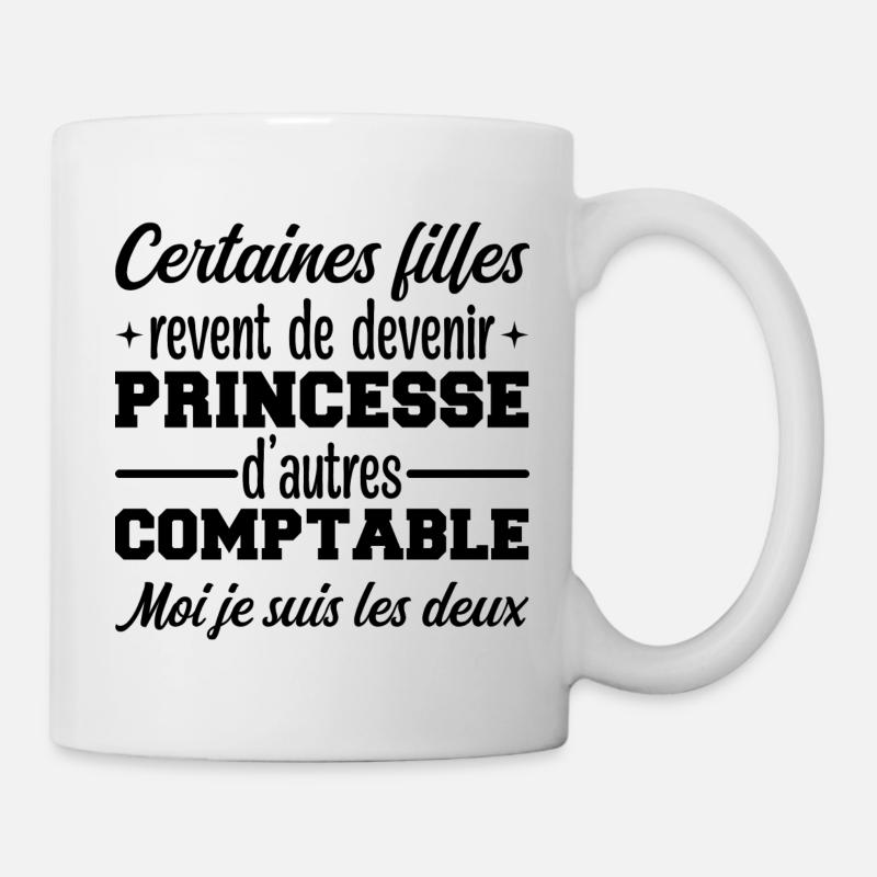 Princesse Comptable - Mug blanc - blanc