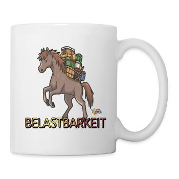 Werte mit Tieren: Belastbarkeit - Tasse - Weiß - Rechts