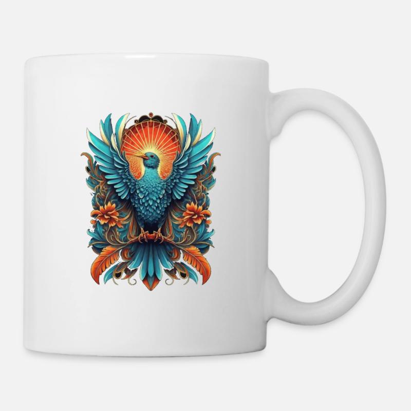 Bunter Paradiesvogel - Tasse - Weiß