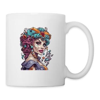 diabolical woman / blood / gothic / heavy metal - Mug - white - Right
