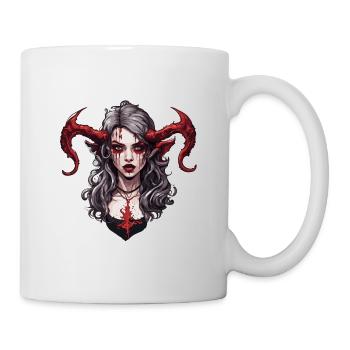 diabolical woman / blood / gothic / heavy metal - Mug - white - Right