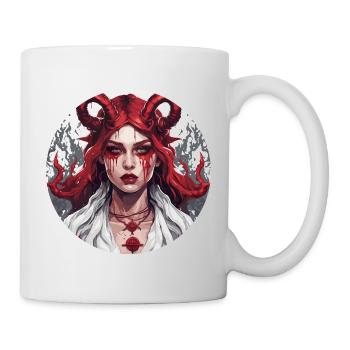 diabolical woman / blood / gothic / heavy metal - Mug - white - Right
