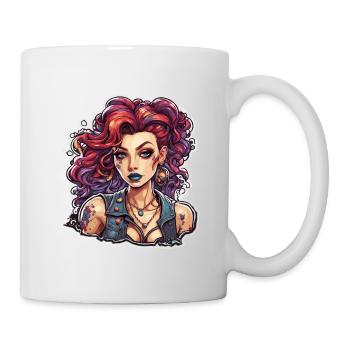 diabolical woman / blood / gothic / heavy metal - Mug - white - Right