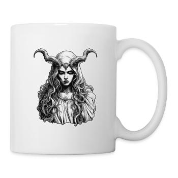 diabolical woman / blood / gothic / heavy metal - Mug - white - Right
