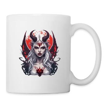 diabolical woman / blood / gothic / heavy metal - Mug - white - Right