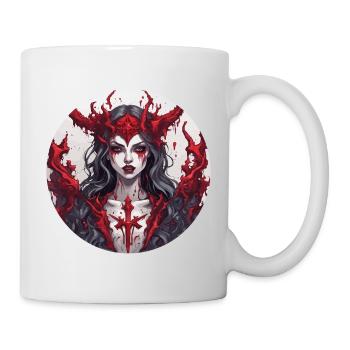 diabolical woman / blood / gothic / heavy metal - Mug - white - Right