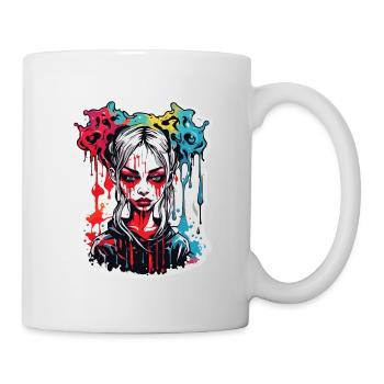 diabolical woman / blood / gothic / heavy metal - Mug - white - Right