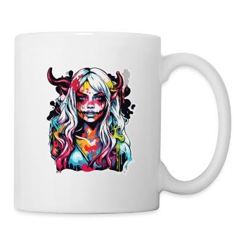 diabolical woman / blood / gothic / heavy metal - Mug - white - Right