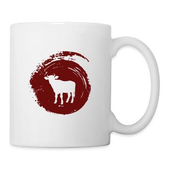 Rind Landwirtschaft Kuh - Tasse - Weiß - Rechts