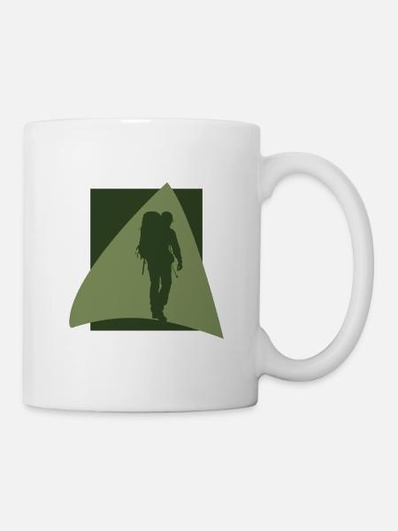 Rucksack Pilger Backpacking - Tasse - Weiß