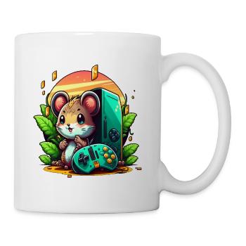 Gaming Maus - Tasse - Weiß - Rechts