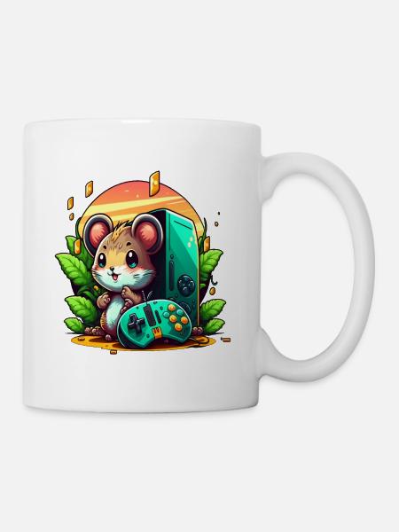 Gaming Maus - Tasse - Weiß