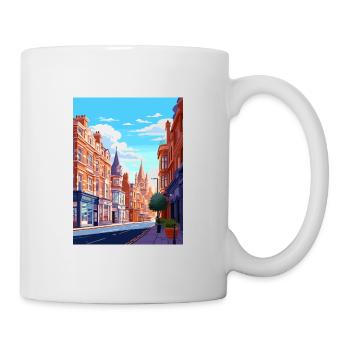 Oxford Street London England Vintage Travel Poster - Mug - white - Right