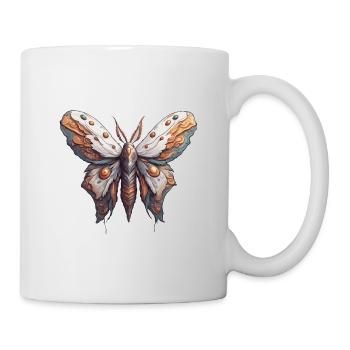 Papillon de nuit / Animal / Insecte / Larve / Ravageur - Mug blanc - blanc - Droite
