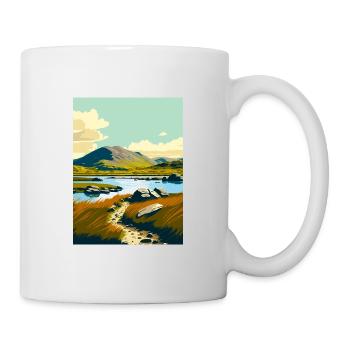 Connemara Decoration Ireland Vintage Travel Poster - Mug - white - Right