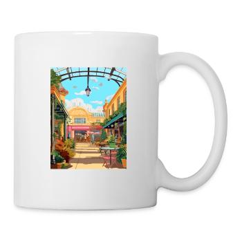 Covent Garden London England Vintage Travel Poster - Mug - white - Right