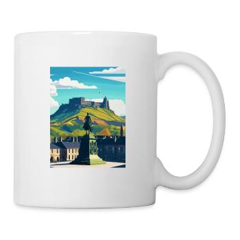 Stirling Scotlandscape Vintage Travel Poster WPA - Mug - white - Right