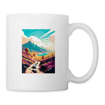 West Highland Dekoration Scottish Highlands Reisen - Tasse - Weiß - Rechts