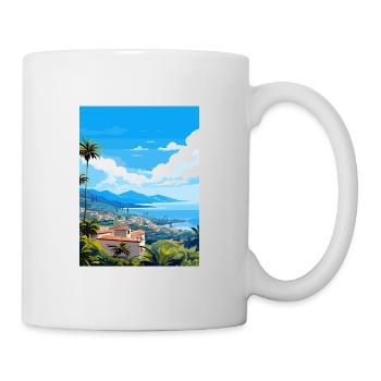Îles Canaries Espagne Vintage voyage affiche WPA Art - Mug blanc - blanc - Droite