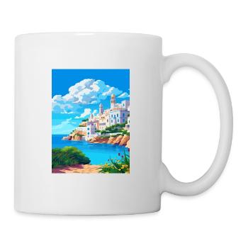 Ibiza Spain Vintage Travel Poster WPA Souvenir - Mug - white - Right