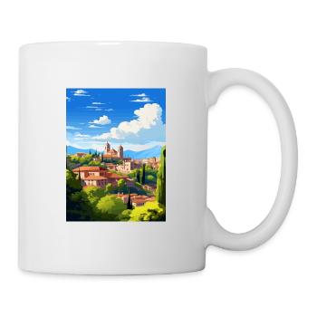 Granada Spain Vintage Travel Poster WPA Souvenir - Mug - white - Right