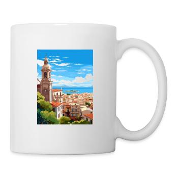 Malaga Espagne Vintage voyage affiche WPA Souvenir - Mug blanc - blanc - Droite